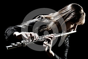 Flute music instrument flutist musician playing