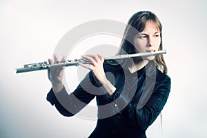 Flute music instrument flutist musician playing photo