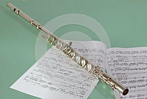 Flute and notes