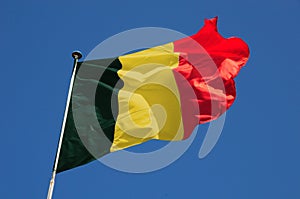 Fluttering Belgian Flag