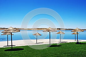 Fluvial beach at alqueva lake, Portugal