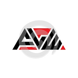 FLW triangle letter logo design with triangle shape. FLW triangle logo design monogram. FLW triangle vector logo template with red