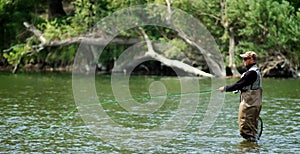 Fly fishing photo