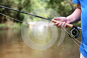 Fly fishing photo