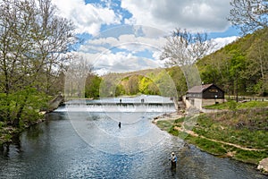 Fly Fishing in Bennet Spring State Park in Missouri