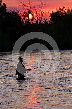 Fly fishing the Boise River