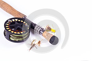 Fly Fishing Gear On White
