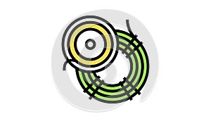 fly fishing line color icon animation
