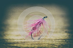 Fly fishing lure retro style