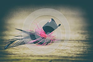 Fly fishing lure retro style