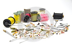 Fly fishing tools and materials