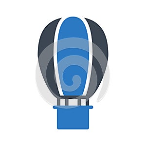 Fly glyph colour line vector icon