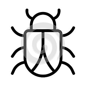 Fly vector thin line icon