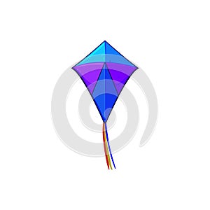 fly kite sky cartoon vector illustration