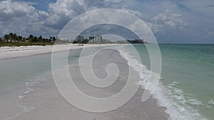 Fly Over video of Florida beach