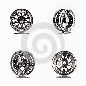 Fly Reel on white background