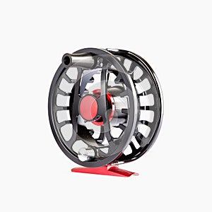 Fly Reel on white background