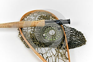 Fly rod and landing net