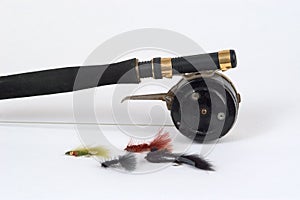 Fly rod, reel and flies