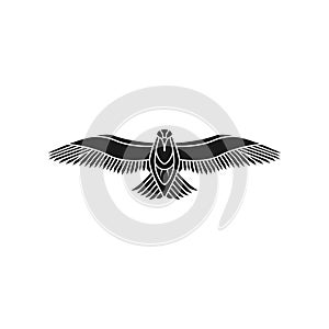 fly seagull icon logo design illustration 4