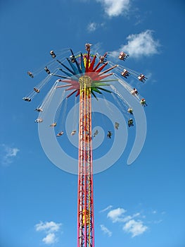 Fly in the sky - big colourful carousel.