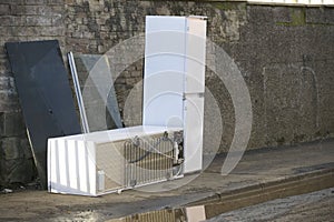 Fly tipping of waste and old fridges on street