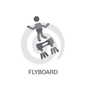 Flyboard icon. Trendy Flyboard logo concept on white background