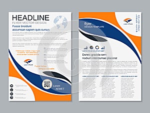 Modern professional flyers vector templates collection