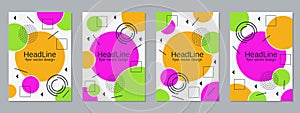 Modern business flyers vector templates collection