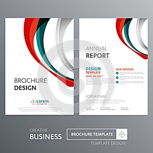 Flyer brochure business annual report cover template design Corporate Business Identity Folder digital technology company Element