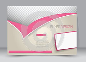 Flyer, brochure, magazine cover template design landscape orientation