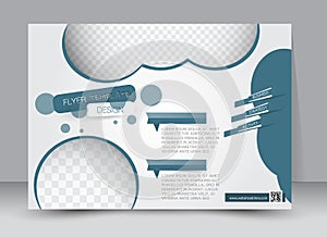 Flyer, brochure, magazine cover template design landscape orientation