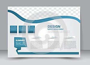 Flyer, brochure, magazine cover template design landscape orientation