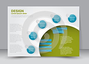 Flyer, brochure, magazine cover template design landscape orientation