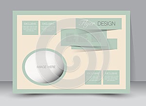 Flyer, brochure, magazine cover template design landscape orientation