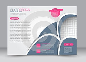 Flyer, brochure, magazine cover template design landscape orientation