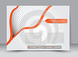 Flyer, brochure, magazine cover template design landscape orientation