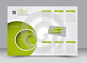 Flyer, brochure, magazine cover template design landscape orientation