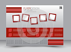 Flyer, brochure, magazine cover template design landscape orientation