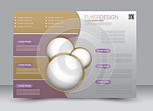 Flyer, brochure, magazine cover template design landscape orientation