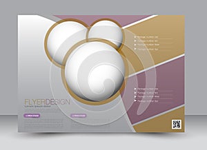 Flyer, brochure, magazine cover template design landscape orientation