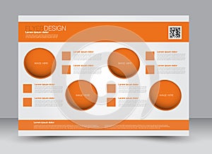 Flyer, brochure, magazine cover template design landscape orientation