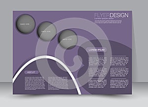 Flyer, brochure, magazine cover template design landscape orientation