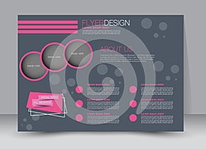 Flyer, brochure, magazine cover template design landscape orientation