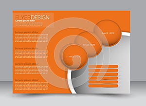 Flyer, brochure, magazine cover template design landscape orientation