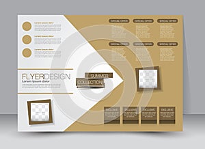 Flyer, brochure, magazine cover template design landscape orientation