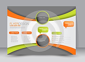 Flyer, brochure, magazine cover template design landscape orientation