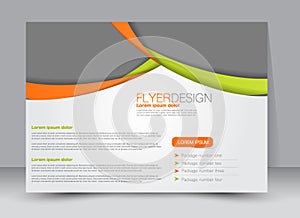 Flyer, brochure, magazine cover template design landscape orientation