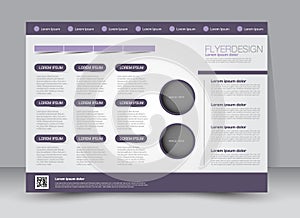 Flyer, brochure, magazine cover template design landscape orientation