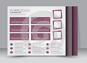 Flyer, brochure, magazine cover template design landscape orientation